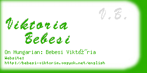 viktoria bebesi business card